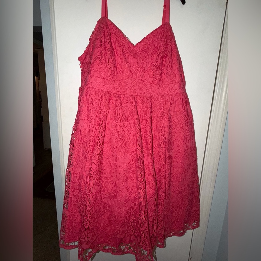 Torrid Pink Lace Dress